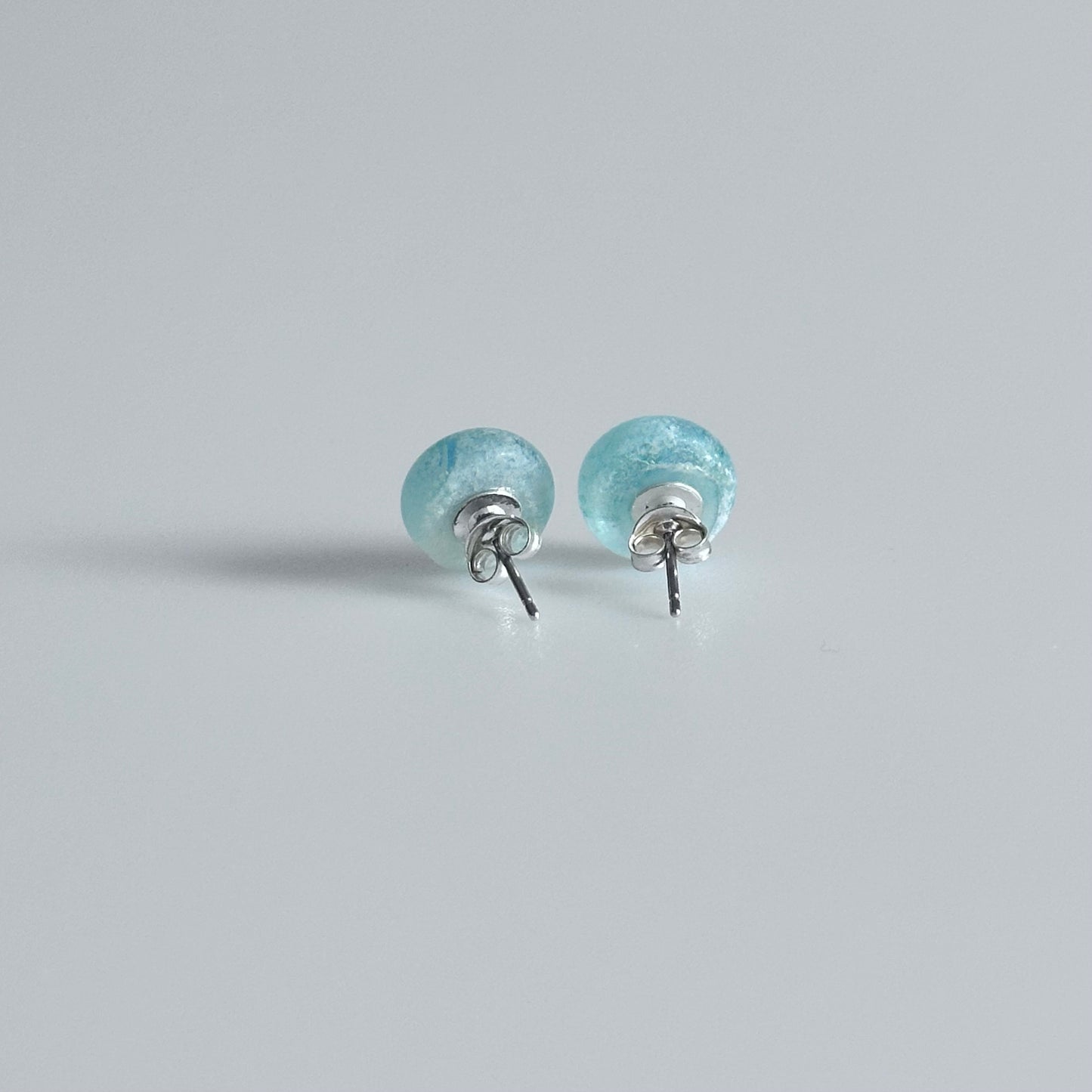 Fused Sea Glass Earrings