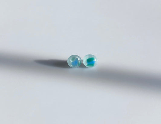 Fused Sea Glass Earrings